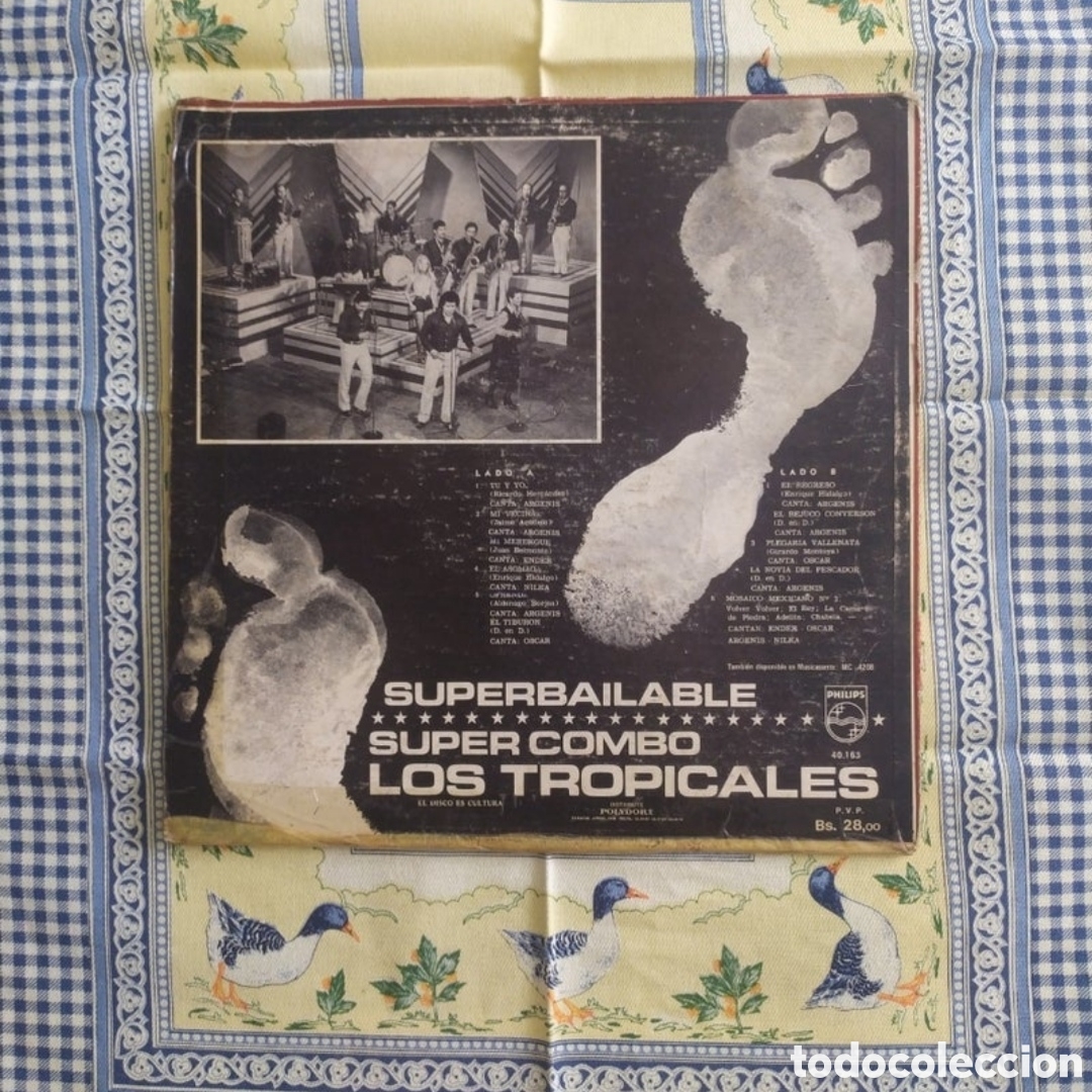Discos de vinilo: Lp Super Combo Los Tropicales. Superbailable - Foto 2