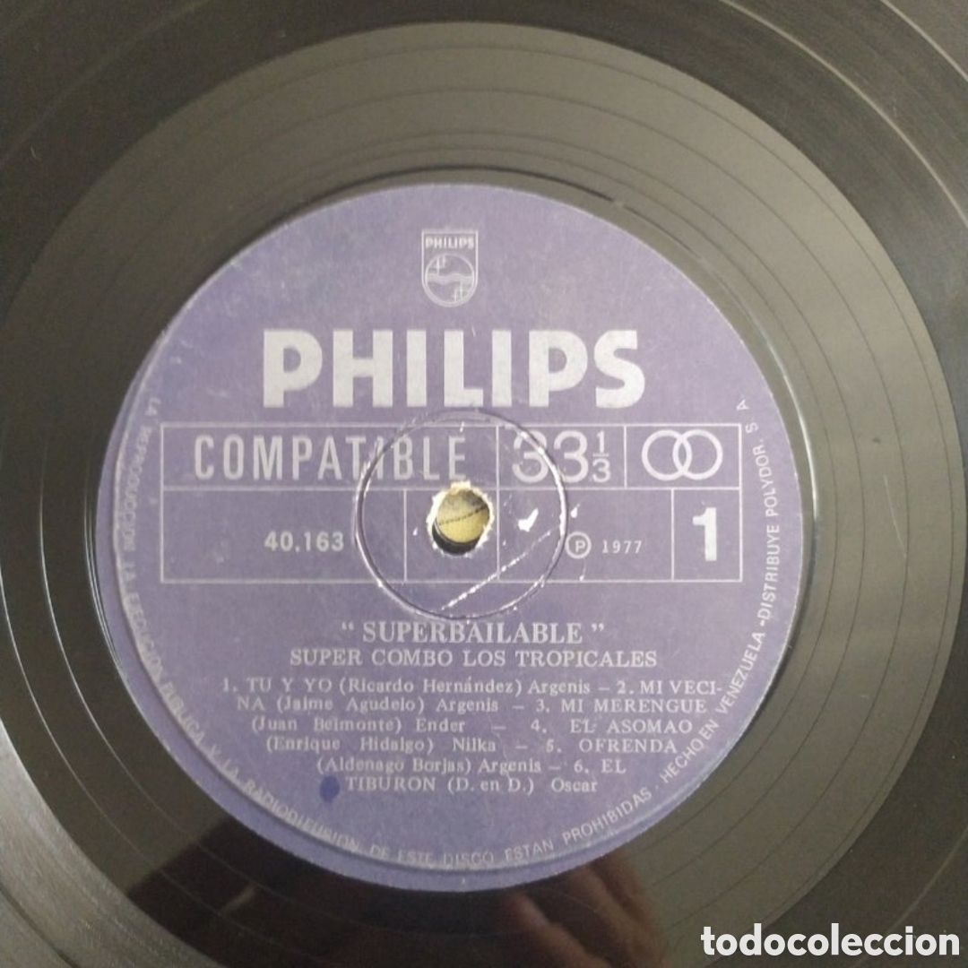 Discos de vinilo: Lp Super Combo Los Tropicales. Superbailable - Foto 3