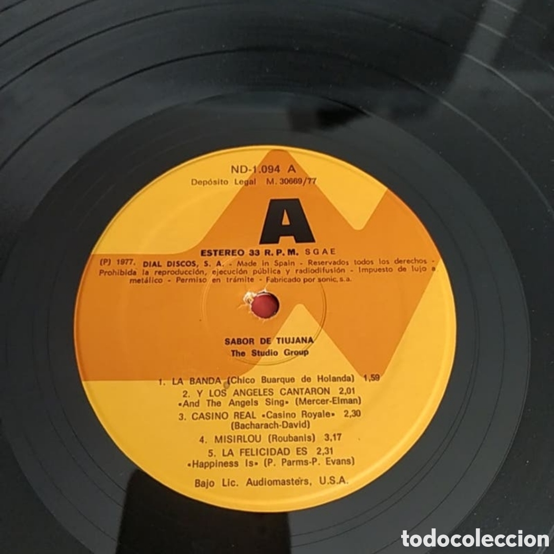 Discos de vinilo: Lp The Studio Group. Sabor De Tijuana - Foto 3
