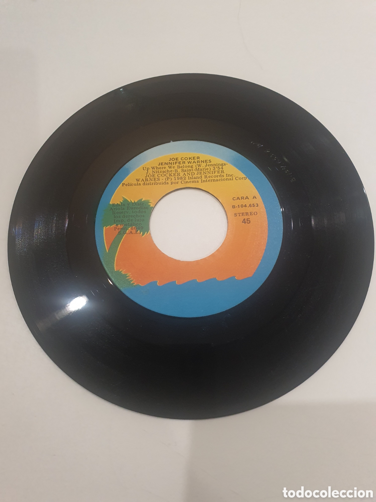 Discos de vinilo: Disco Joe coker y Jennifer warnes - Foto 1