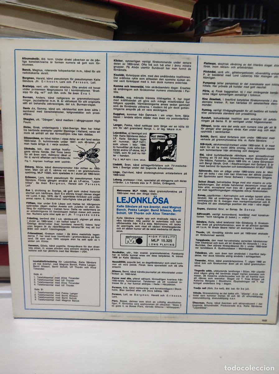 Discos de vinilo: Kalle S&auml;ndare &ndash; Lejonkl&ouml;sa - Foto 2