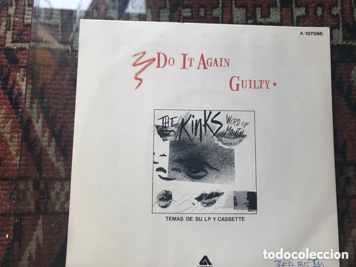 Discos de vinilo: The Kinks. Do it again. Guilty. Arista - Foto 2