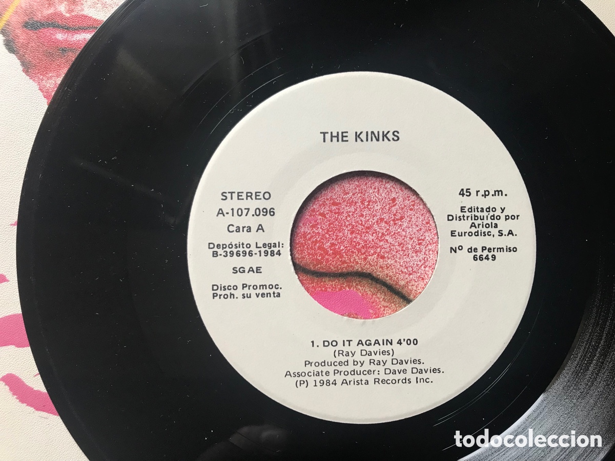 Discos de vinilo: The Kinks. Do it again. Guilty. Arista - Foto 3