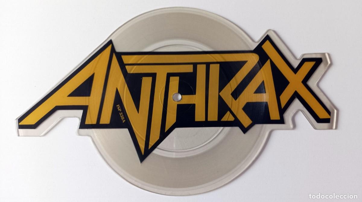 Discos de vinilo: ANTHRAX - I&acute;M THE MAN CUT SHAPE PICTURE DISC - Foto 1