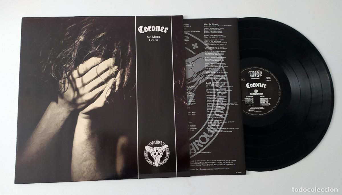 Discos de vinilo: LP CORONER - NO MORE COLOR - Foto 3