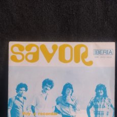 Discos de vinilo: * JOYA SINGLE SAVOR - VOY A RECORDAR,1978 ESPAÑA