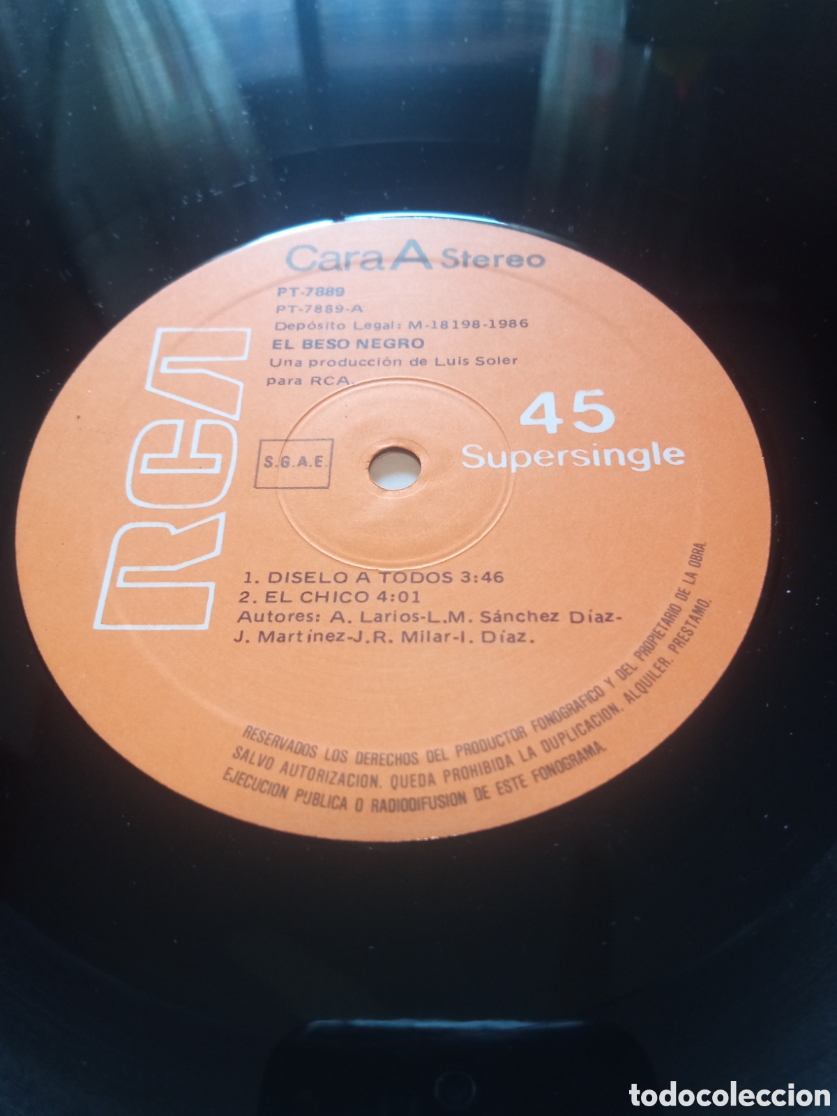 Discos de vinilo: El beso negro - D&iacute;selo a todos - Foto 3