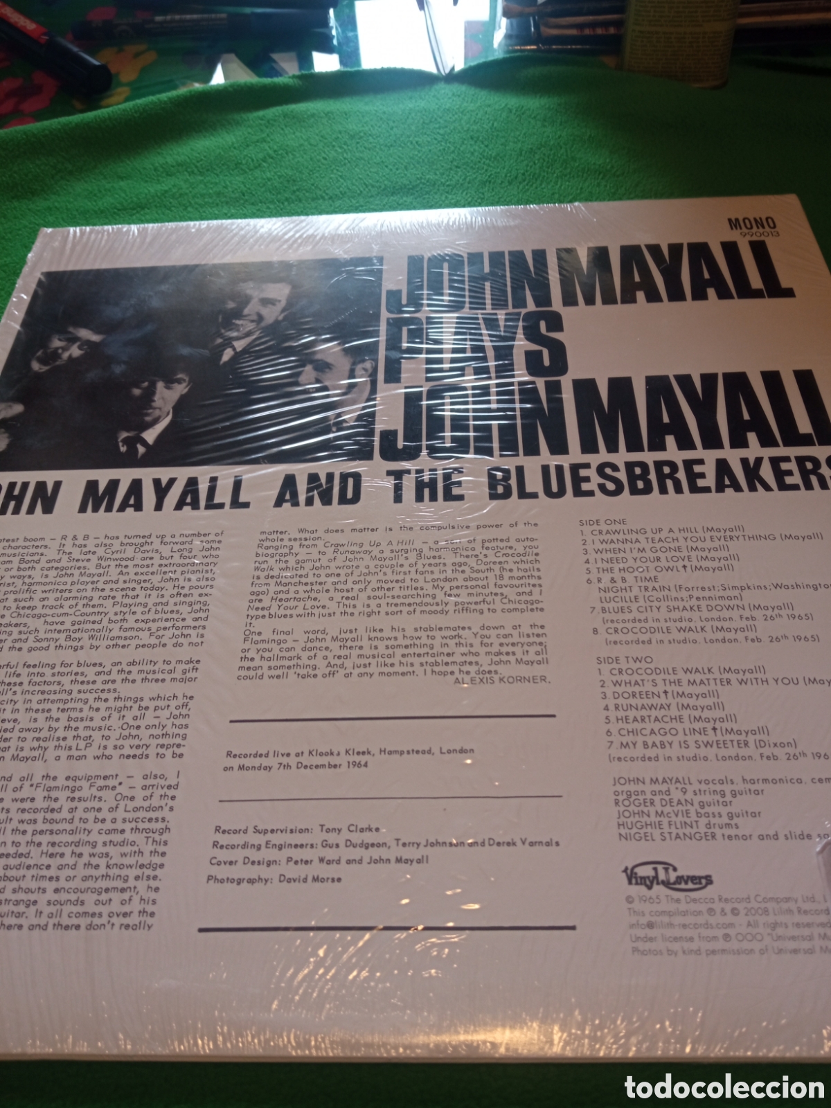Discos de vinilo: John Mayall and The Bluesbreakers- Jonh Mayall plays - Foto 2
