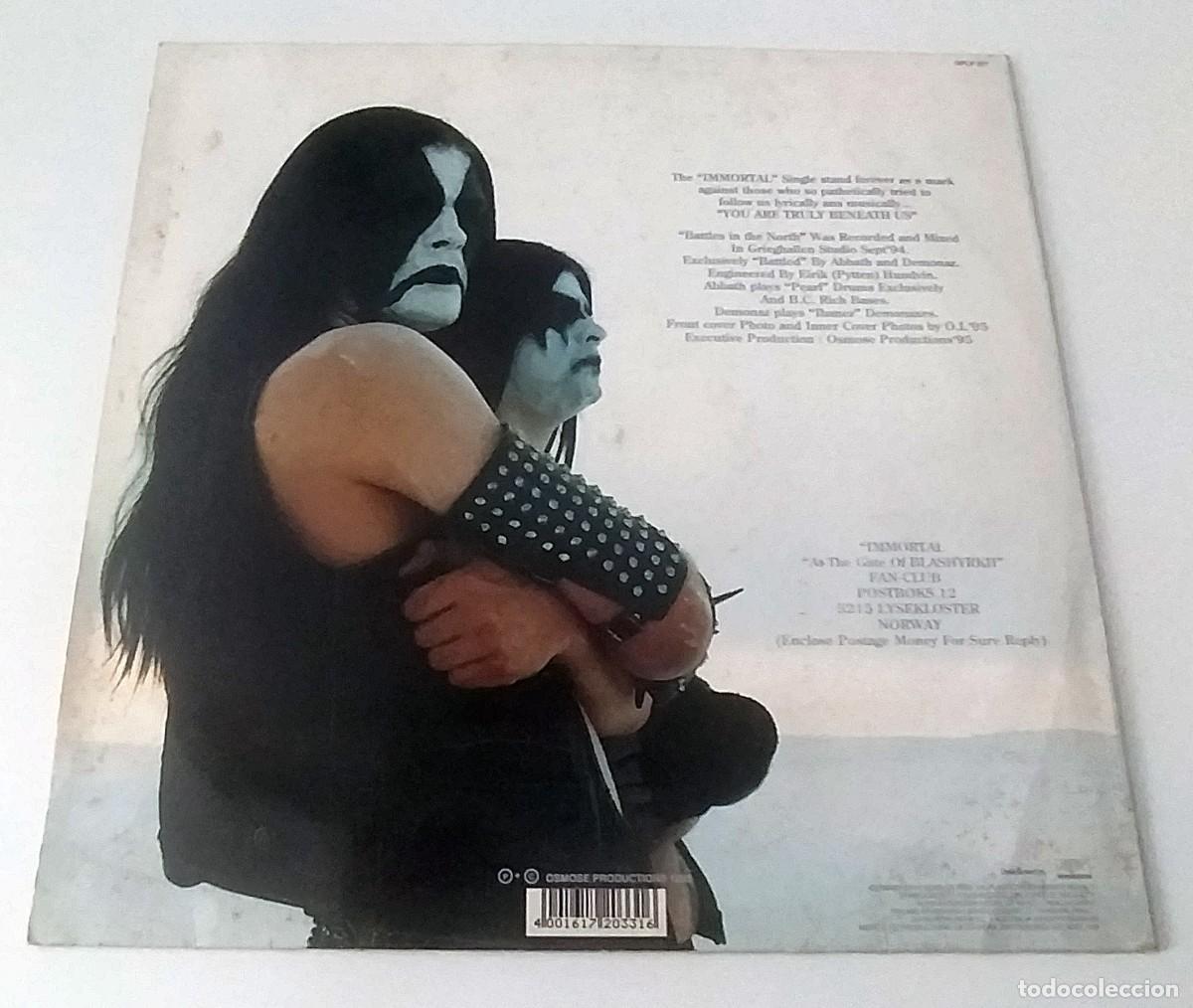 Discos de vinilo: LP IMMORTAL - BATTLE IN THE NORTH - Foto 2