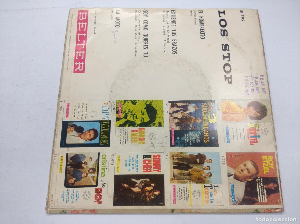 Discos de vinilo: LOS STOP/EL HOMBRECITO/SINGLE. - Foto 3
