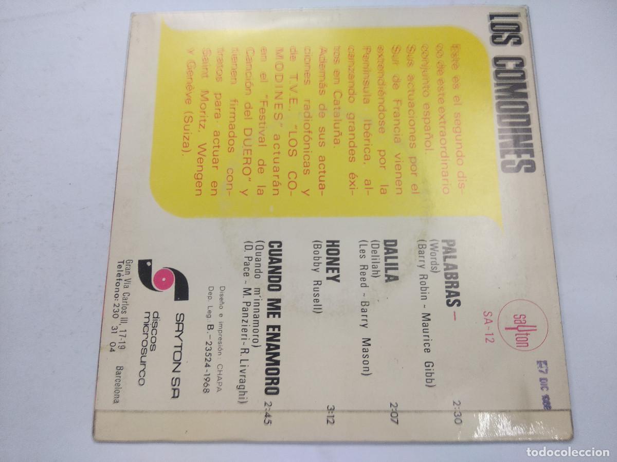 Discos de vinilo: LOS COMODINES/PALABRAS/SINGLE. - Foto 3