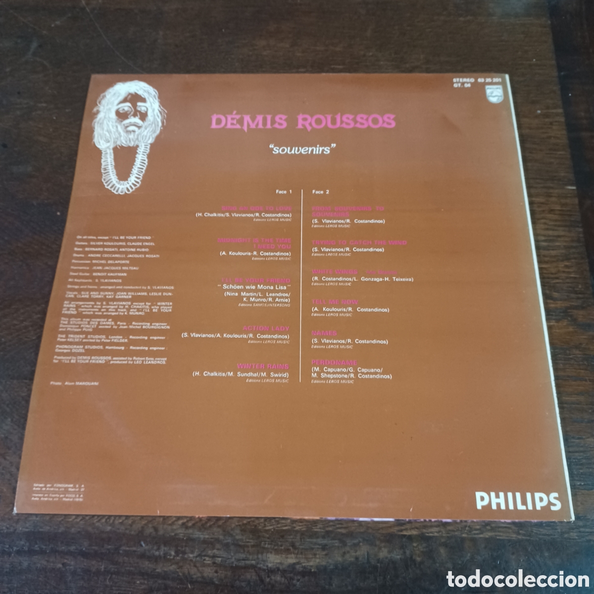 Discos de vinilo: DEMIS ROUSSOS - SOUVENIRS 1975 LP. - Foto 2