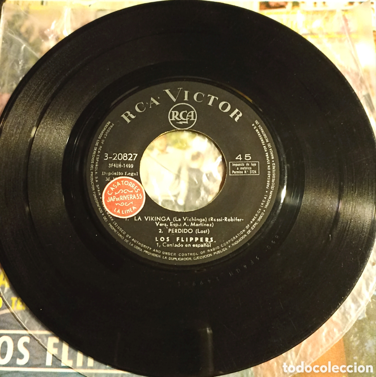 Discos de vinilo: EP LOS FLIPPERS - LA VIKINGA + 3 - RCA 1964 - Foto 3