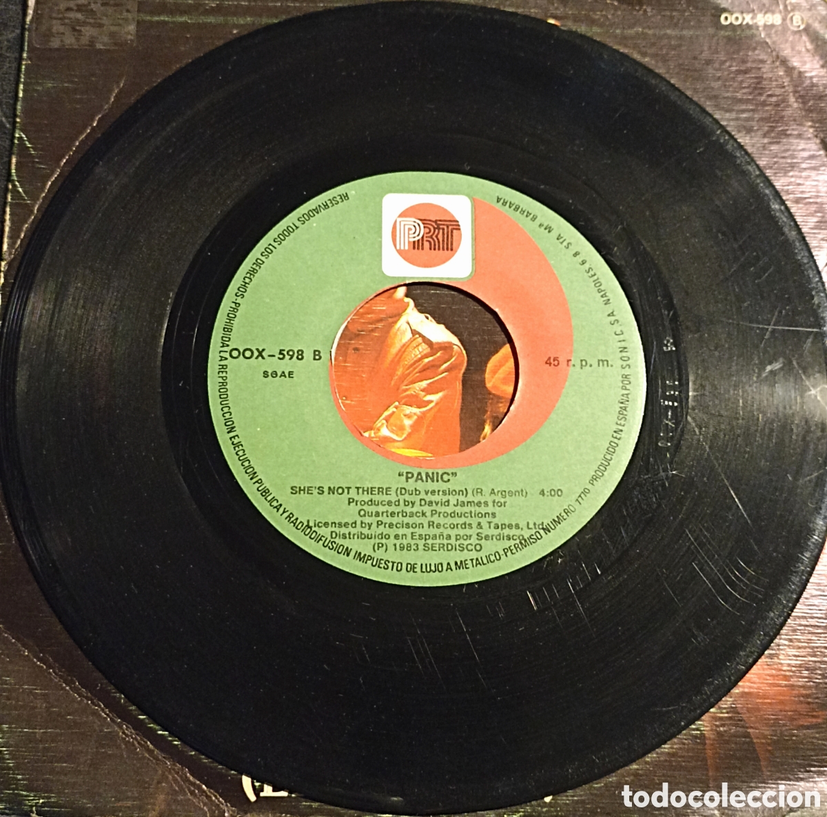 Discos de vinilo: SINGLE PANIC - SHES NOT THERE - PRT 1983 - Foto 4