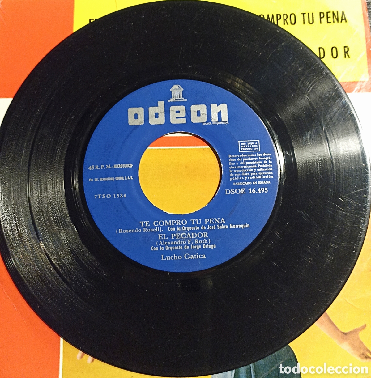 Discos de vinilo: EP LUCHO GATICA - ET MAINTENANT + 3 - ODEON 1962 - Foto 4