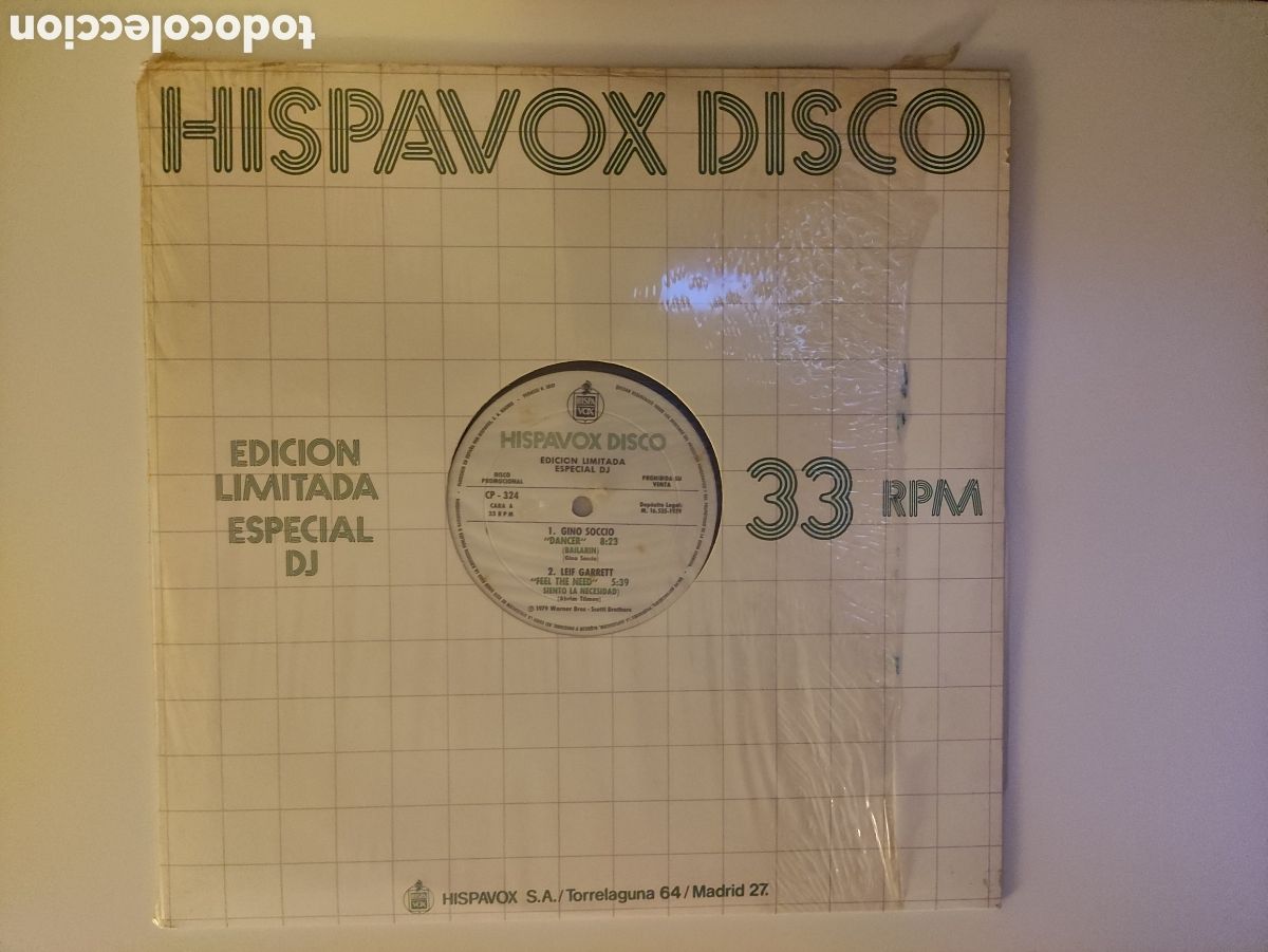 Discos de vinilo: Various &ndash; Hispavox Disco 1 - Hispavox &ndash; CP-324 - 1979 - Foto 1
