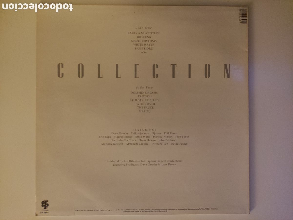 Discos de vinilo: Lee Ritenour &ndash; Collection - GRP &ndash; GRP-9645-1 - 1991 - Foto 2