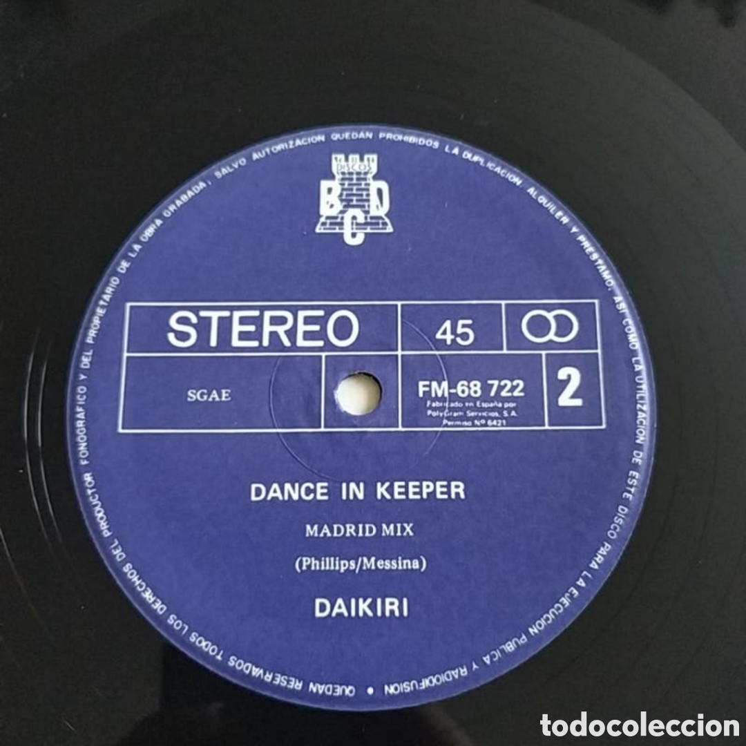 Discos de vinilo: Maxi Single Daikiri. Dance in Keeper - Foto 4
