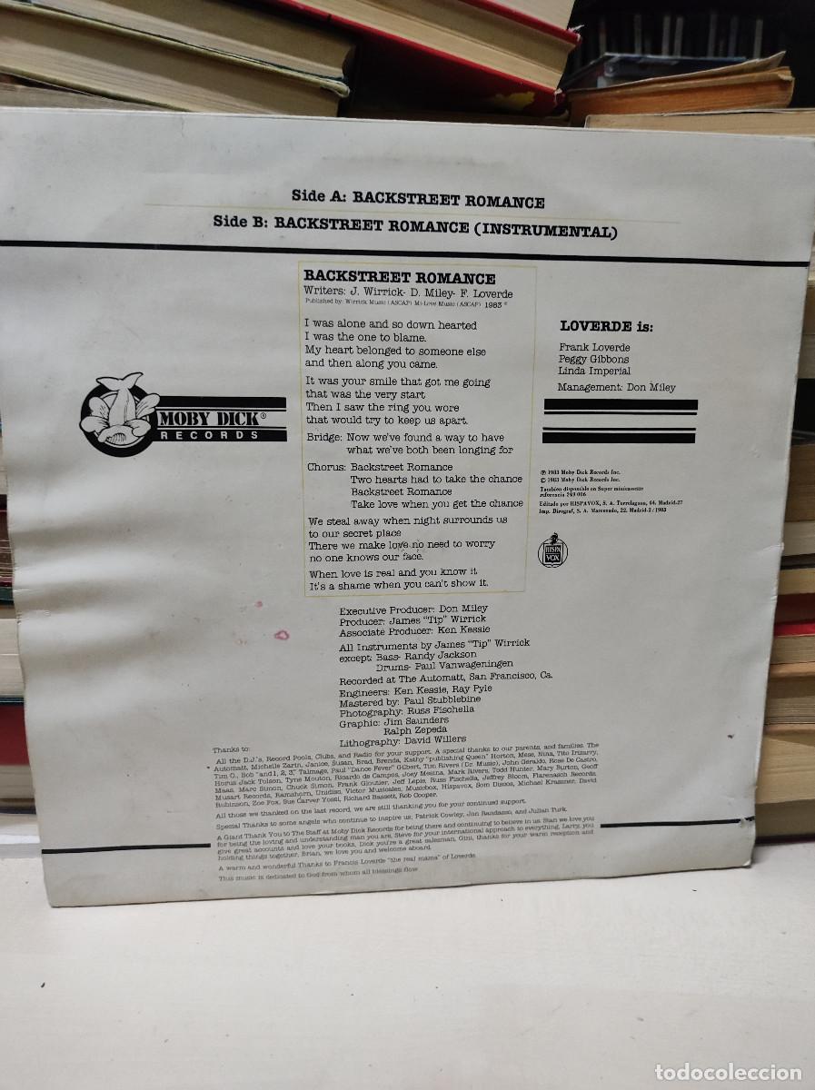 Discos de vinilo: Loverde &ndash; Backstreet Romance - Foto 2