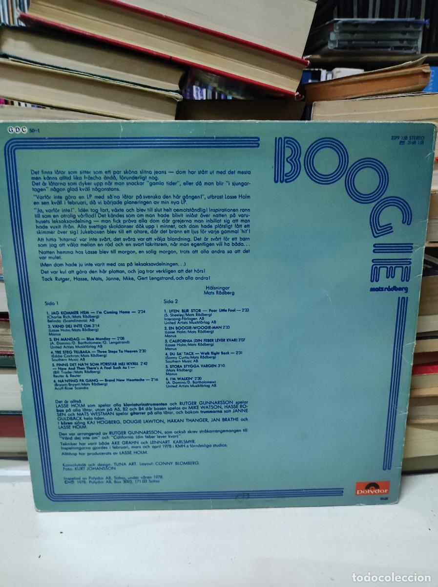 Discos de vinilo: Mats R&aring;dberg &ndash; Boogie - Foto 2