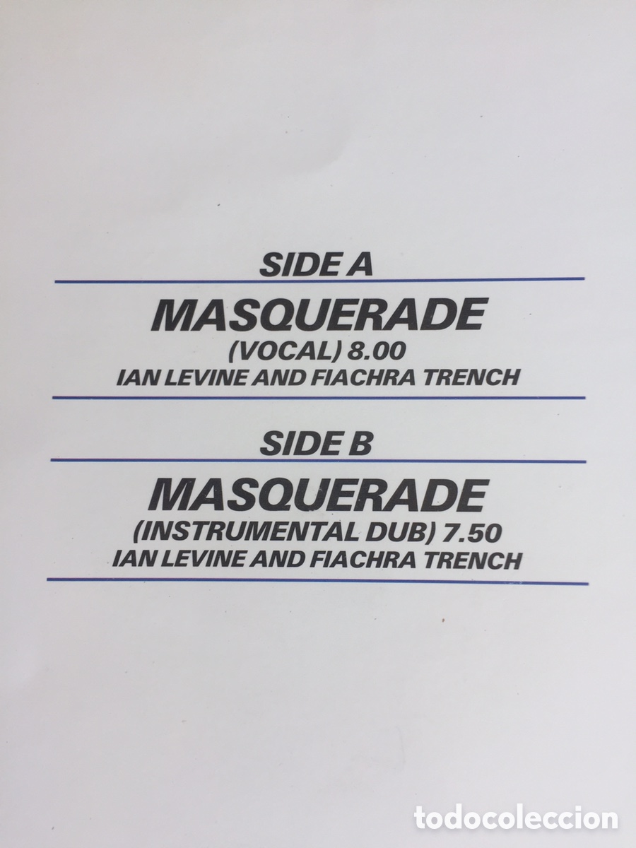 Discos de vinilo: Evelyn Thomas - Masquerade / MAXI - Foto 3
