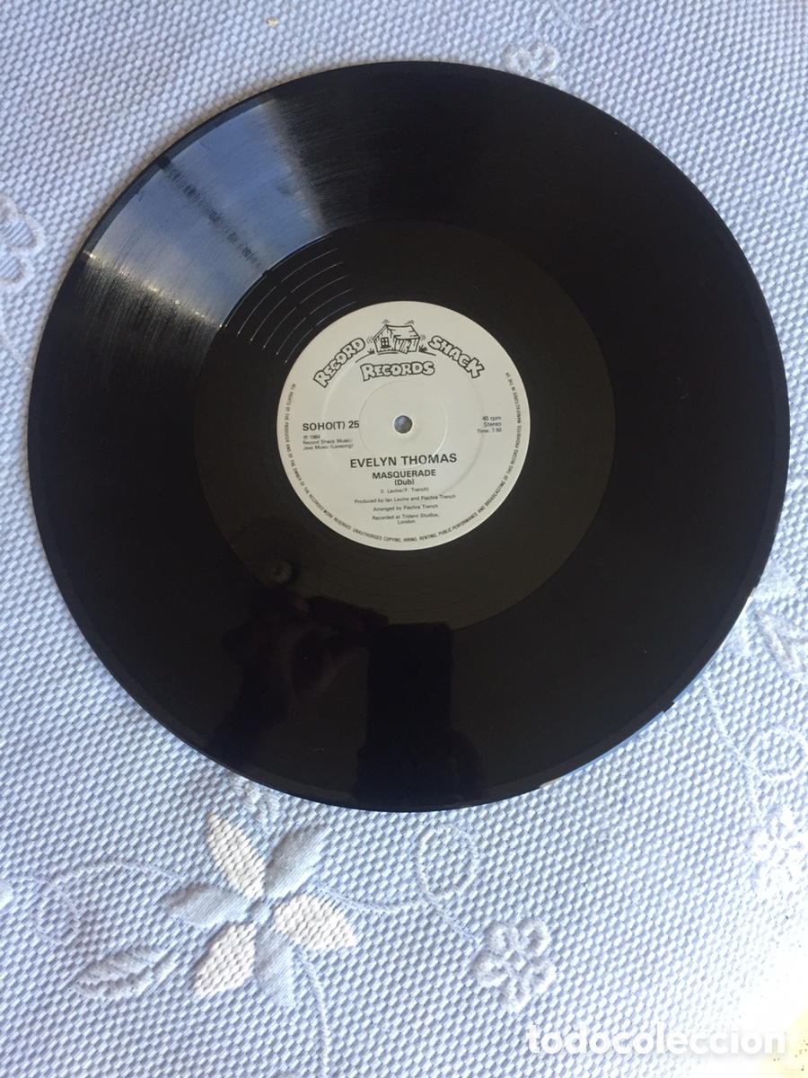 Discos de vinilo: Evelyn Thomas - Masquerade / MAXI - Foto 4