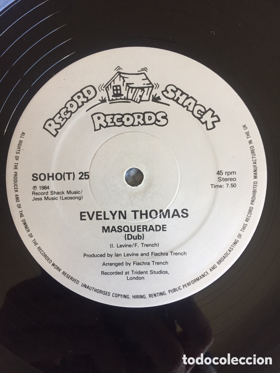 Discos de vinilo: Evelyn Thomas - Masquerade / MAXI - Foto 5