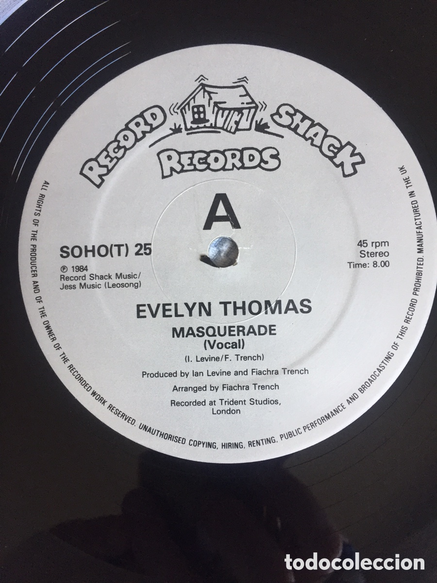 Discos de vinilo: Evelyn Thomas - Masquerade / MAXI - Foto 7
