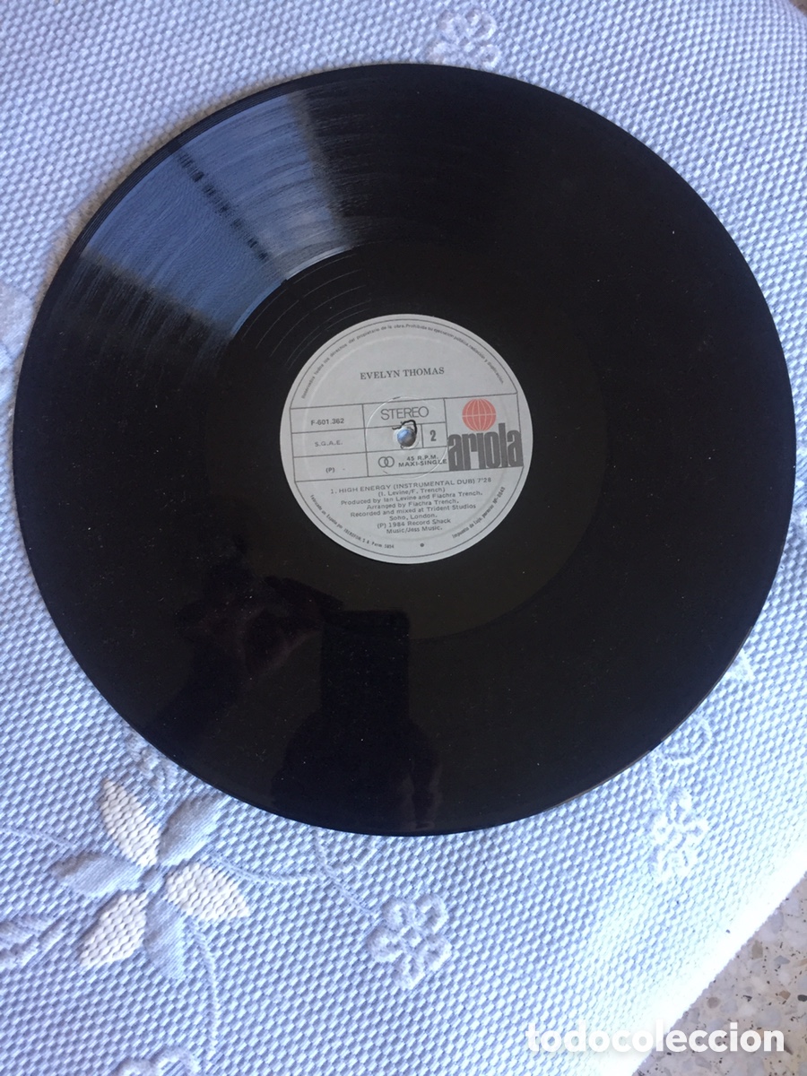 Discos de vinilo: Evelyn Thomas - High Energy / MAXI - Foto 4