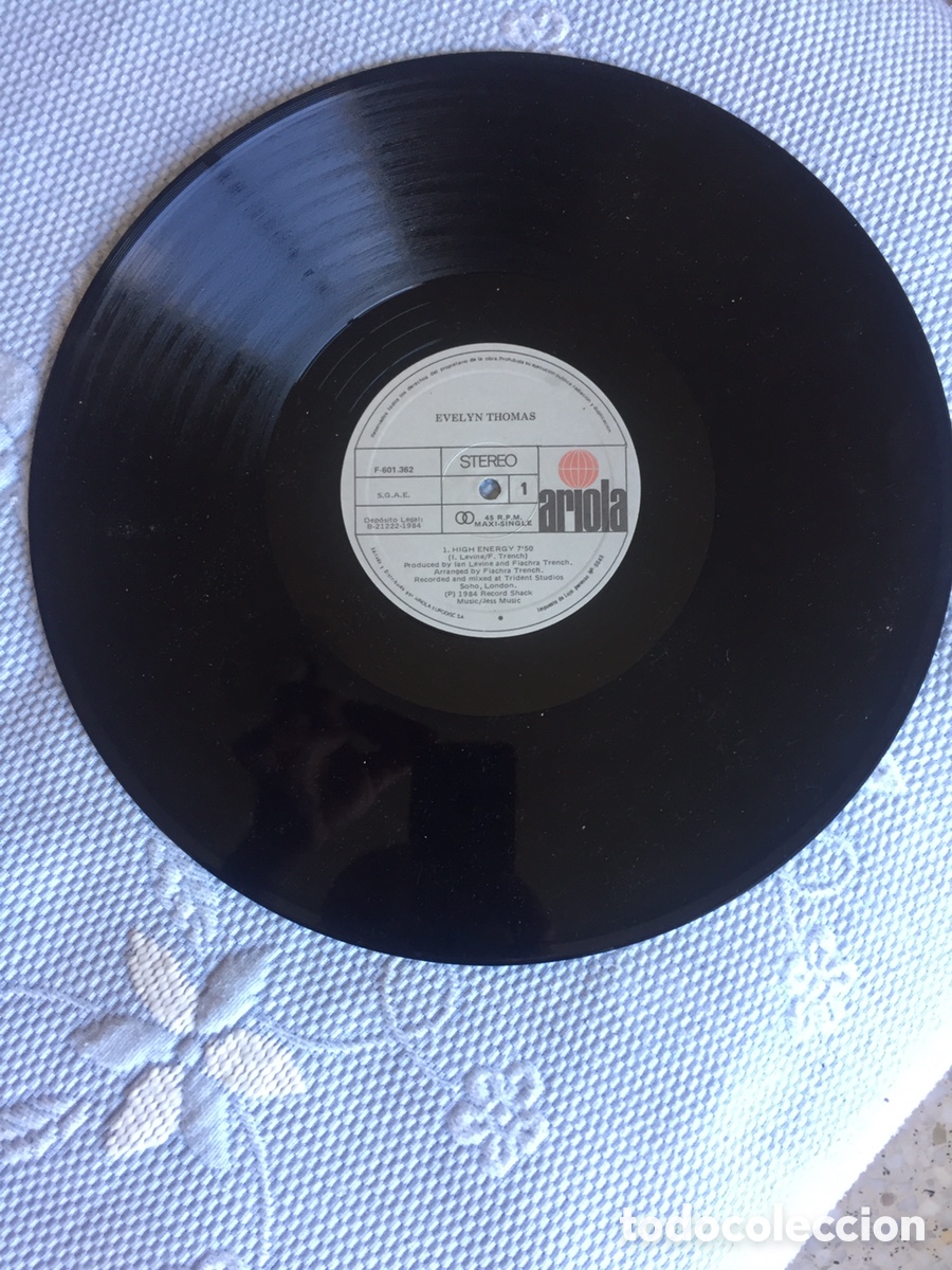 Discos de vinilo: Evelyn Thomas - High Energy / MAXI - Foto 6