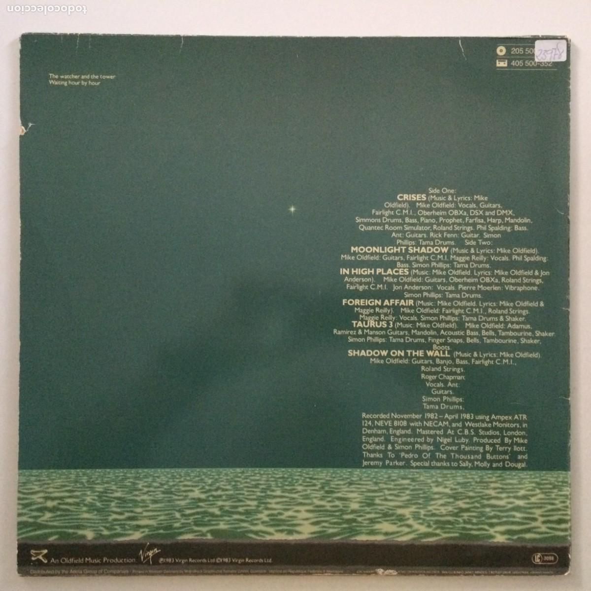 Discos de vinilo: Mike Oldfield &ndash; Crises , Germany 1983 Virgin - Foto 2