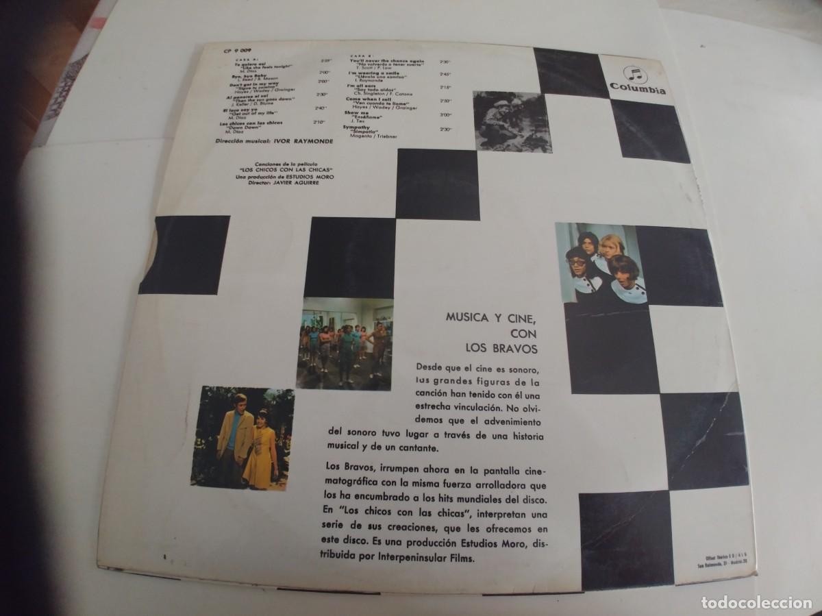 Discos de vinilo: LOS BRAVOS-LP LOS CHICOS CON LAS CHICAS - Foto 2