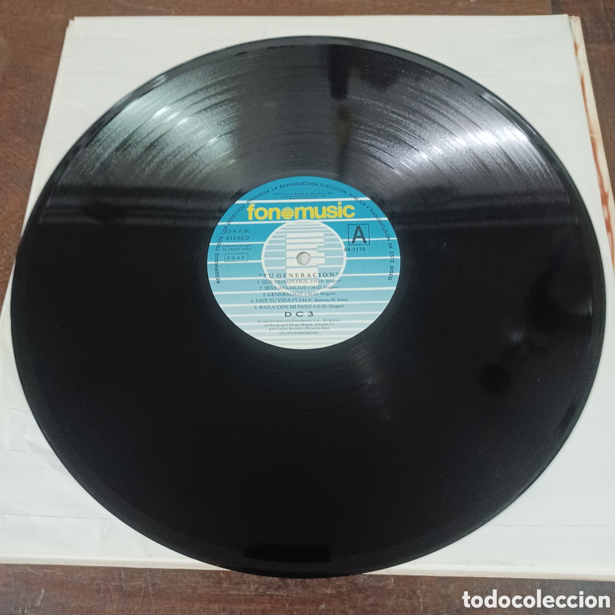 Discos de vinilo: DC3 - TU GENERACION 1992 LP. - Foto 6