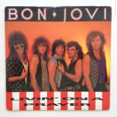 Discos de vinilo: BON JOVI ‎– LIVIN' ON A PRAYER / WILD IN THE STREETS , UK 1986 VERTIGO