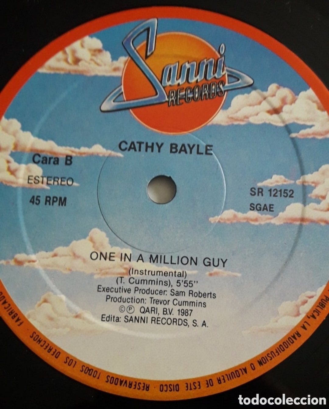 Discos de vinilo: Maxi single Cathy Bayle. One in million Guy - Foto 4