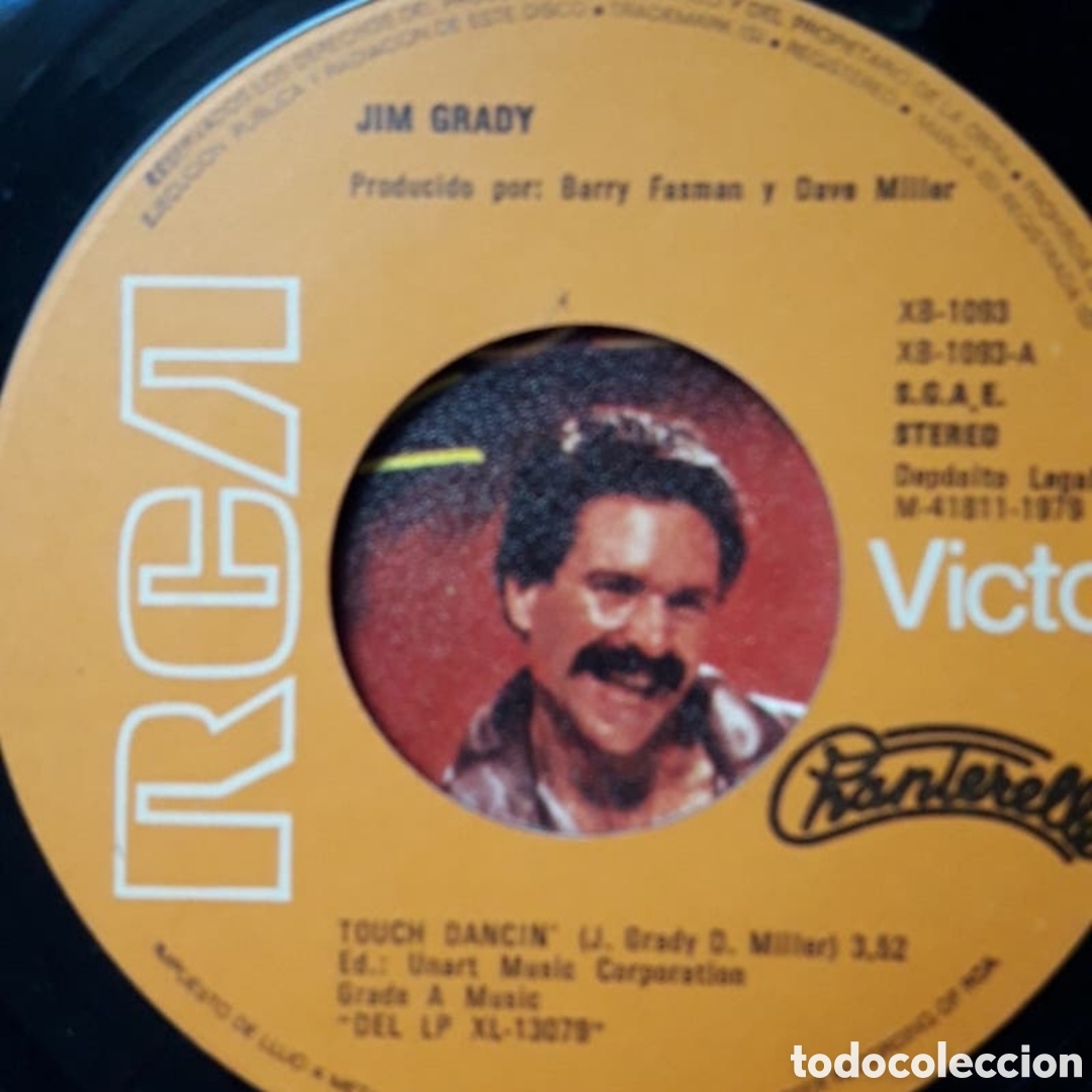 Discos de vinilo: Single Jim Grady. Touch Dancin - Foto 3
