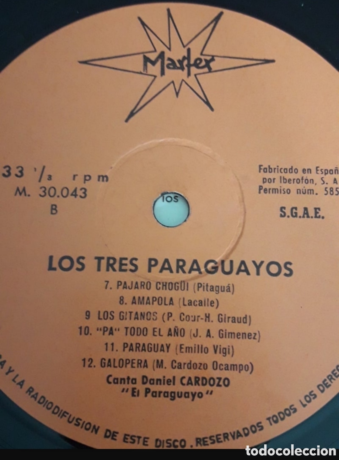 Discos de vinilo: Lp Los 3 Paraguayos, canta Daniel Cardozo - Foto 4