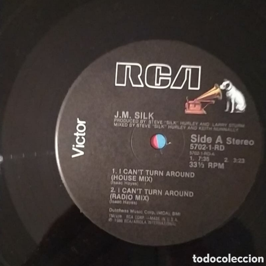 Discos de vinilo: Maxi single J.M. Silk.&nbsp;I Cant Turn Around - Foto 3