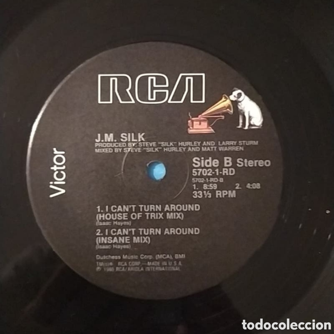 Discos de vinilo: Maxi single J.M. Silk.&nbsp;I Cant Turn Around - Foto 4