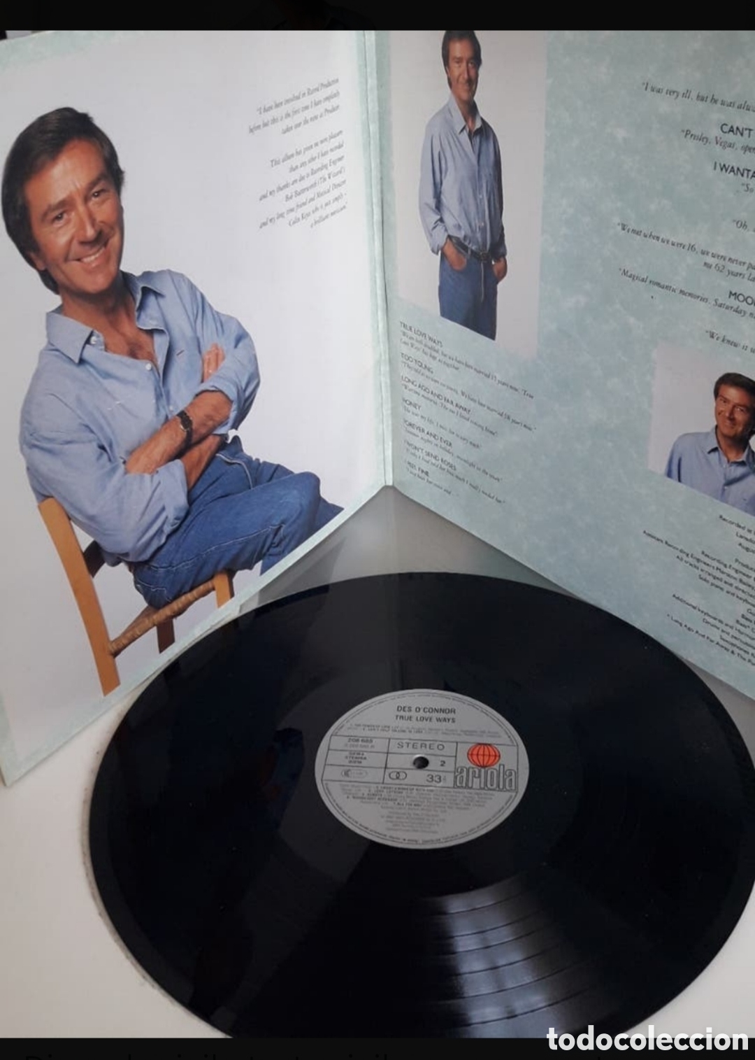 Discos de vinilo: Lp Des Oconnor. True Love Ways - Foto 3