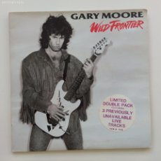 Discos de vinilo: GARY MOORE – WILD FRONTIER , LIMITED EDITION 2 VINYLS UK 1987 10 RECORDS. Lote 370237656