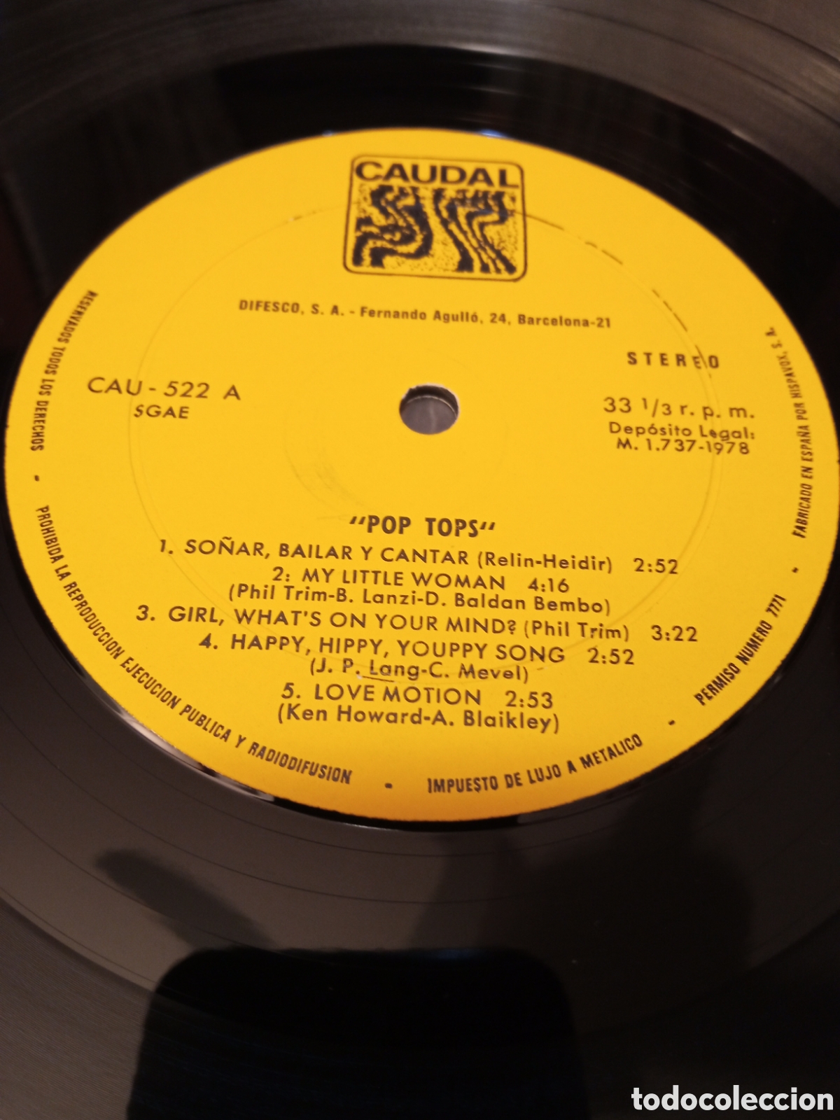 Discos de vinilo: Pop - Tops - Same Vinilo Lp - Foto 3