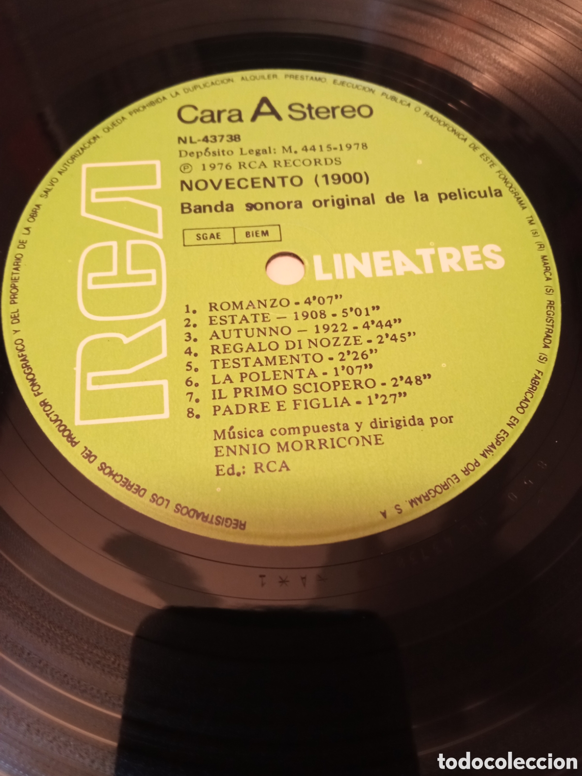 Discos de vinilo: Ennio Morricone - BSO Novecento - Foto 3