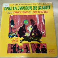Discos de vinilo: QUINCY JONES / RAY CHARLES BSO LP PELÍCULA IN THE HEAT OF THE NIGHT VINILO IMPORTACIÓN FRANCIA 1967. Lote 370348146