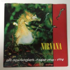 Discos de vinilo: NIRVANA ‎– ALL APOLOGIES / RAPE ME / MV , UK 1993 GEFFEN RECORDS. Lote 370374811