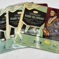 Discos de vinilo: LP - OTELLO - MARIO DEL MONACO -VERDI - DECCA. CONTIENE 3 LP'S