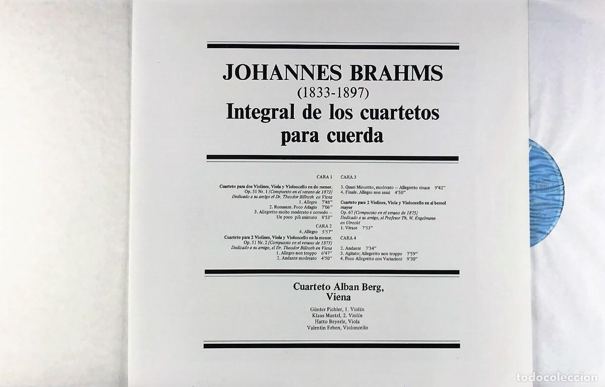 Discos de vinilo: Brahms, Alban Berg Quartett ● Complete String Quartets ● Box Set 2 x Vinyl, LP, Stereo SPAIN - Foto 5