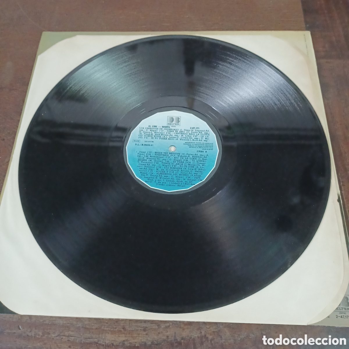 Discos de vinilo: MARFIL - EL CINE / BELTER LP. / VINILO COMO NUEVO - Foto 4