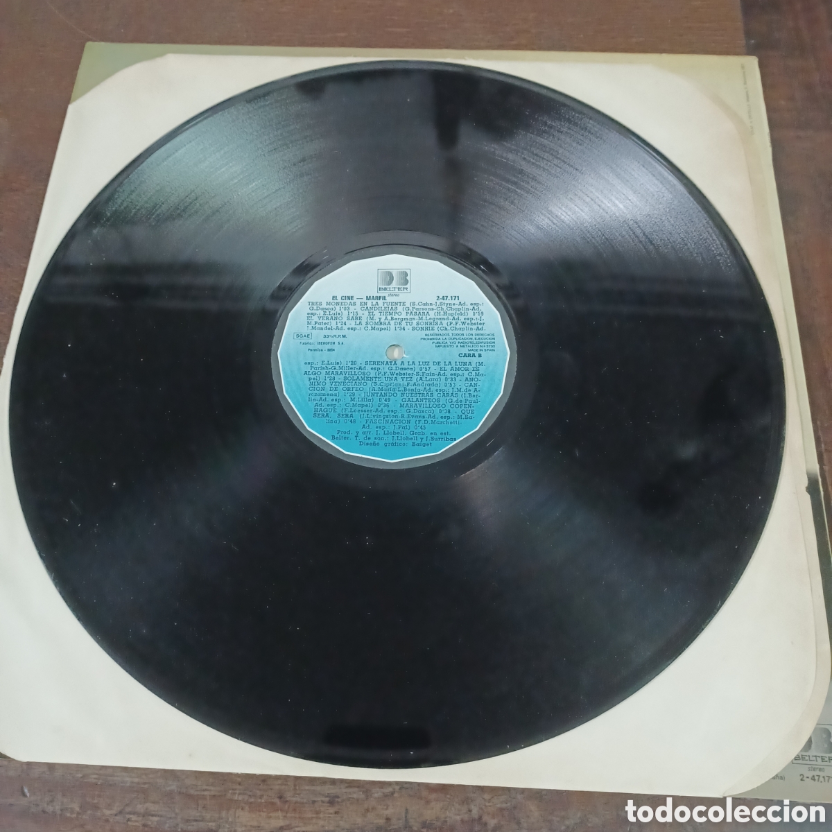 Discos de vinilo: MARFIL - EL CINE / BELTER LP. / VINILO COMO NUEVO - Foto 5