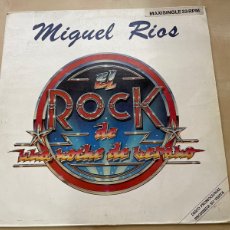 Discos de vinilo: MIGUEL RIOS - EL ROCK DE UNA NOCHE DE VERANO +3 MAXI SINGLE 1983 PROMO RARO. Lote 370415661